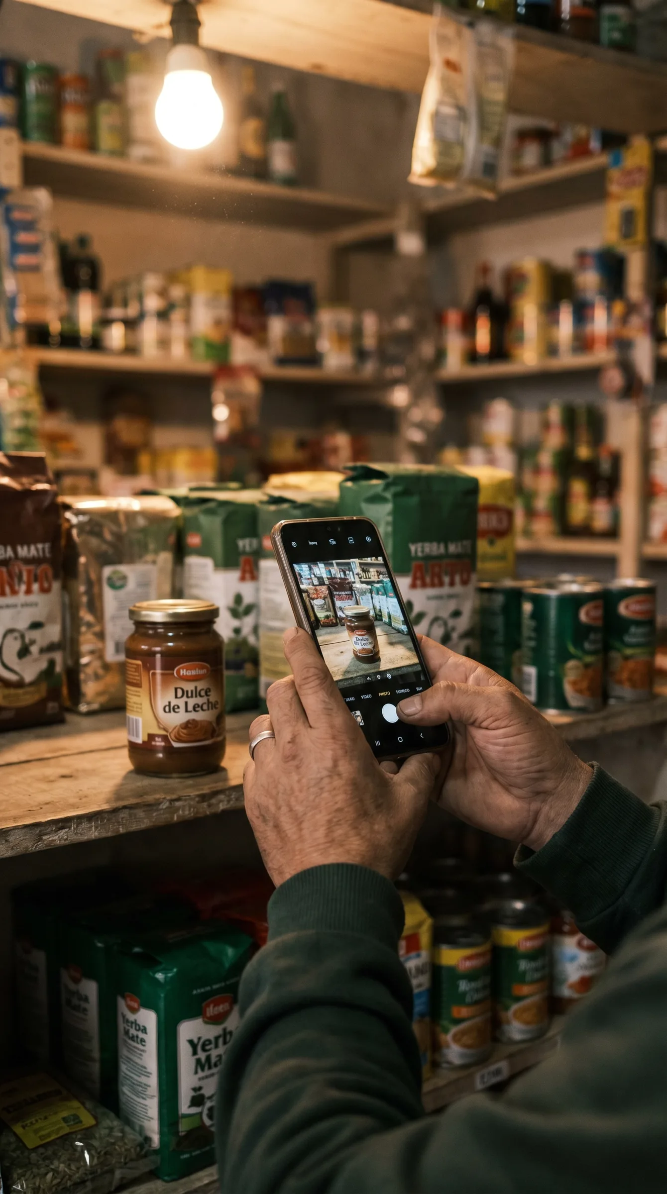 Comercio usando InventarioApp desde el celular